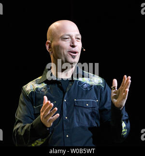 Comedian and 'Deal or No Deal' game show host Howie Mandel entertains during a sold out show at the Boulevard Casino near Vancouver, British Columbia, March 24, 2007. (UPI Photo/Heinz Ruckemann) Stock Photo