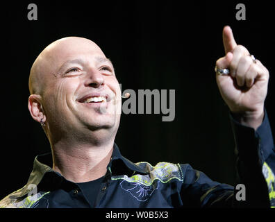 Comedian and 'Deal or No Deal' game show host Howie Mandel entertains during a sold out show at the Boulevard Casino near Vancouver, British Columbia, March 24, 2007. (UPI Photo/Heinz Ruckemann) Stock Photo