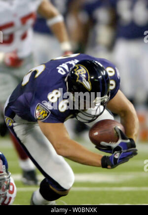 03 August 2010: Baltimore Ravens tight end Todd Heap (86) in action during  Ravens training camp at McDaniel College in Westminster, MDMandatory  Credit: Russell Tracy / Southcreek Global (Credit Image: © Russell