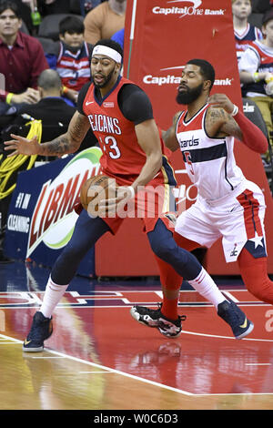 Terrence Anthony Washington Wizards forward Anthony Davis (23) handles the ball against ...