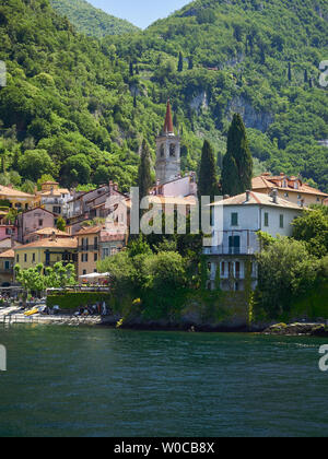 View of Varenna on the shores of Como Lake, Italy Stock Photo
