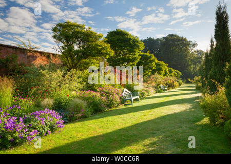 UK Weather: A bright morning at Elsham Gardens and Country Park. Elsham, North Lincolnshire, UK. 21st June 2019. Stock Photo