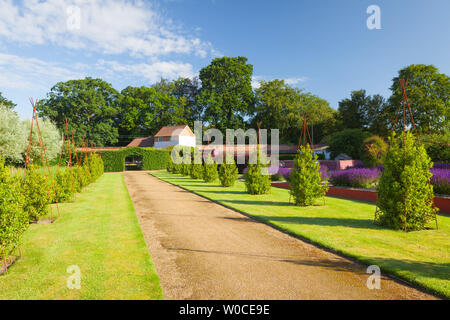 UK Weather: A bright morning at Elsham Gardens and Country Park. Elsham, North Lincolnshire, UK. 21st June 2019. Stock Photo