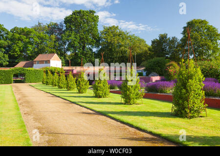 UK Weather: A bright morning at Elsham Gardens and Country Park. Elsham, North Lincolnshire, UK. 21st June 2019. Stock Photo