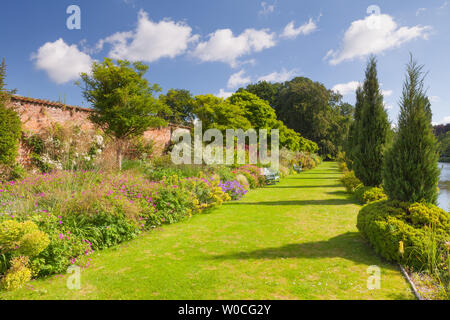 UK Weather: A bright morning at Elsham Gardens and Country Park. Elsham, North Lincolnshire, UK. 21st June 2019. Stock Photo