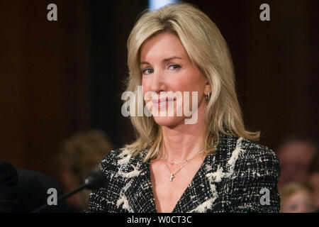 Susan McCaw, nominee to be Ambassador to the Republic of Austria, testifies before the Senate Foreign Relations Committee hearing on ambassador nominations on Capitol Hill in Washington,  DC on October 20, 2005.   (UPI Photo/Kamenko Pajic) Stock Photo