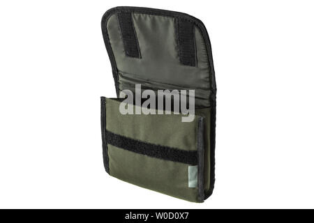 Green soft case for guns isolated for white background Stock Photo - Alamy