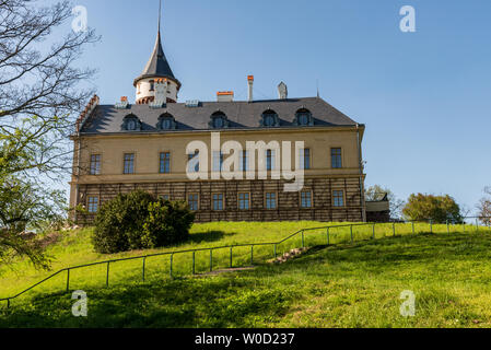 Radun chateau near Opava city in Czech republic during beautiful day with clear sky Stock Photo