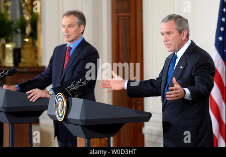 Britain's Prime Minister Tony Blair with baby Leo and daughter Kathryn ...