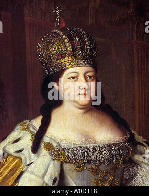 Empress Anna Ioannovna of Russia, 1693-1740, portrait painting, 1730 Stock Photo