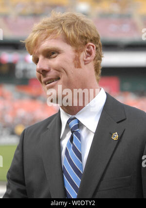 LA Galaxy general manager Alexi Lalas walks off the field before a game against the DC United at RFK Stadium in Washington on August 9, 2007.  (UPI Photo/Alexis C. Glenn) Stock Photo