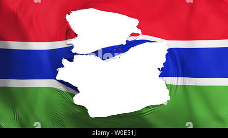 White background with torn flag of Gambia Stock Photo - Alamy