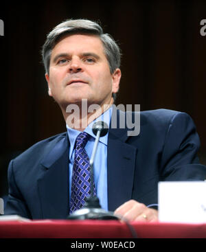 Steve Case, co-founder and former chief executive officer and chairman of America Online, testifies before a Senate Health, Education, Labor and Pensions Committee hearing on Cancer challenges and opportunities in the 21st Century in Washington on May 8, 2008. (UPI Photo/Kevin Dietsch) Stock Photo