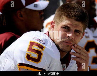 Colt Brennan Autographed Washington Redskins Mini Helmet –