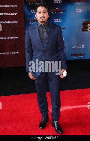 Hollywood, United States. 26th June, 2019. HOLLYWOOD, LOS ANGELES, CALIFORNIA, USA - JUNE 26: Tony Revolori arrives at the Premiere Of Sony Pictures' 'Spider-Man Far From Home' held at the TCL Chinese Theatre IMAX on June 26, 2019 in Hollywood, Los Angeles, California, United States. (Photo by David Acosta/Image Press Agency) Credit: Image Press Agency/Alamy Live News Stock Photo