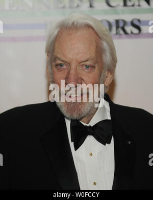 Donald Sutherland arrives on the red carpet of the Kennedy Center Honors in Washington on December 6, 2009. UPI/Alexis C. Glenn Stock Photo