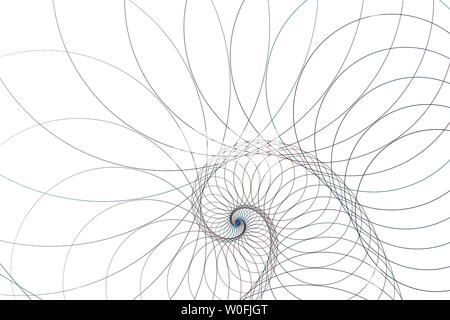 Abstract multicolored illustration on a light background. Background design. Spiral, curl Stock Photo
