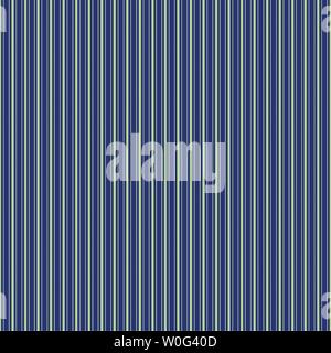 Multi-width thin green shirting stripe design. Seamless vector pattern on dark blue background. Great for wellness products, texture, textiles, home Stock Vector
