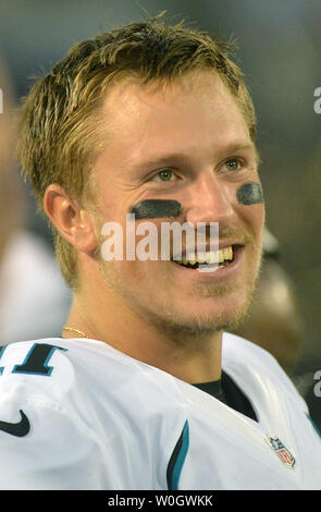 Jacksonville Jaguars Quarterback Blaine Gabbert (11) Scrambles During 