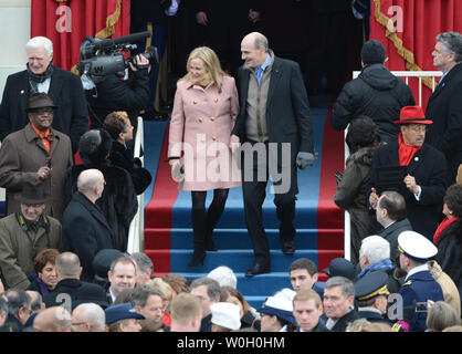 Singer James Taylor arrives before President Barack Obama is sworn-in for a second term as the President of the United States by Supreme Court Chief Justice John Roberts during his public inauguration ceremony at the U.S. Capitol Building in Washington, D.C. on January 21, 2013.      UPI/Pat Benic Stock Photo