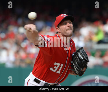 Twelve Innings. 20th Sep, 2018. Washington Nationals starting pitcher Max  Scherzer (31) works in the sixth inning against the New York Mets at  Nationals Park in Washington, DC on Thursday, September 20