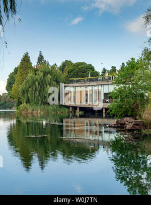 Five scattered house building Stock Photo