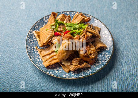 Dried bamboo shoots roast meat, delicious Stock Photo