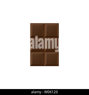 Dark Chocolate bar icon isolated. Vector illustration Stock Vector