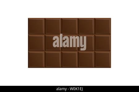 Dark Chocolate bar icon isolated. Vector illustration Stock Vector