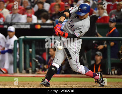 Texas Rangers outfielder Shin-Soo Choo (17) during game against the New  York Mets at Citi Field in Queens, New York, August 9, 2017. Rangers  defeated Mets 5-1. (Tomasso DeRosa via AP Stock Photo - Alamy