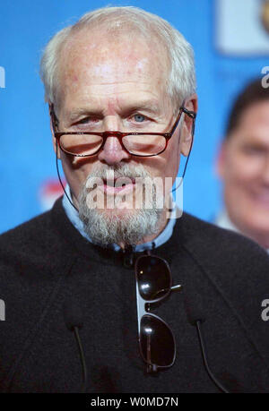 Actor Paul Newman, seen in a November 20, 2003 file photo in New York City, died at the age of 83 of cancer in New Haven, Connecticut on September 27, 2008.  (UPI Photo/Ezio Petersen/FILES) Stock Photo