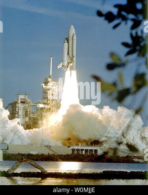 The Space Shuttle Columbia launches on its first historic flight from ...