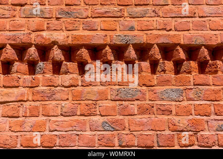 Old brickwork detail - Brussels, Belgium. Stock Photo