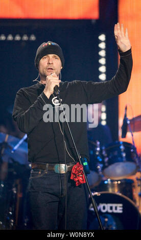 Gord Downie, lead singer of Canadian rock band Tragically Hip performs ...