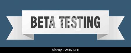 beta testing ribbon. beta testing isolated sign. beta testing banner Stock Vector