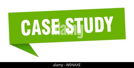 case study speech bubble. case study sign. case study banner Stock Vector