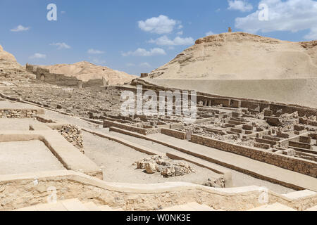 Deir el-Medina Village in Luxor City, Egypt Stock Photo