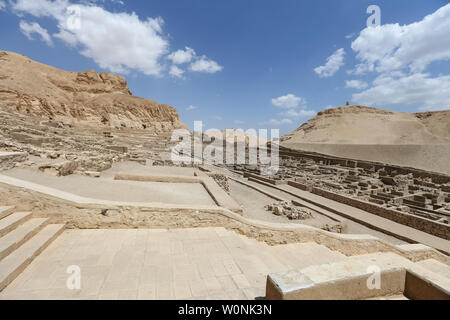 Deir el-Medina Village in Luxor City, Egypt Stock Photo