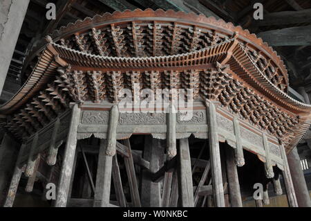 Hebei Zhengding Longxing Temple Tibetan Sutra cabinet Rotary Tibetan Pavilion Stock Photo