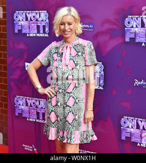 London, UK. 27th June, 2019. Denise van Outen attends Broadway musical about the lives of Emilio and Gloria Estefan which arrives in the West End, at London Coliseum  London, UK - 27 June 2019 Credit: Nils Jorgensen/Alamy Live News Stock Photo