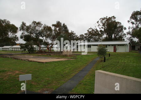 bonegilla migrant camp buildings Stock Photo