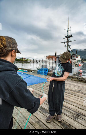 Commercial fishing, Sitka, Alaska Stock Photo