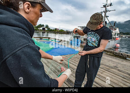 Commercial fishing, Sitka, Alaska Stock Photo