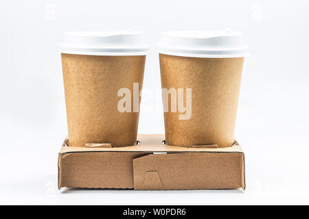 Takeaway paper cups Stock Photo