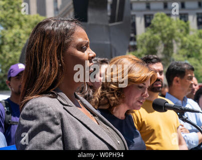 Attorney General Letitia James attends 264th St. Patrick's Day parade ...