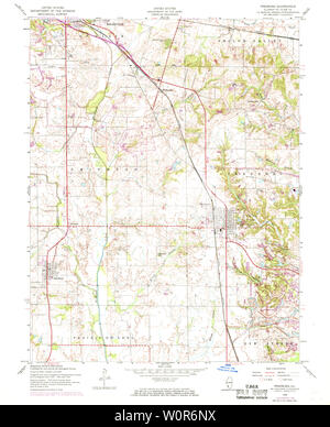 Freeburg, Illinois, map 1954, 1:24000, United States of America by ...