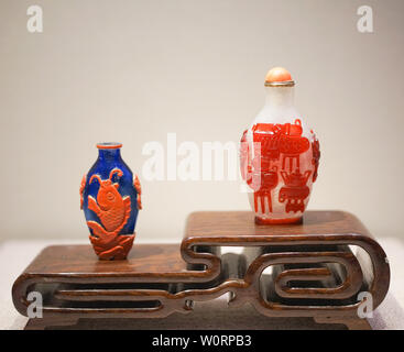 Ming and Qing snuff bottles Stock Photo