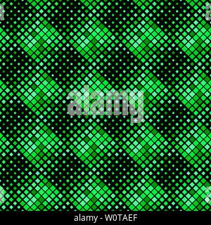 Geometrical diagonal square pattern background - green vector graphic design Stock Vector