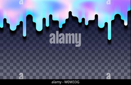 Liquid abstract background, blurred gradient shape Stock Vector