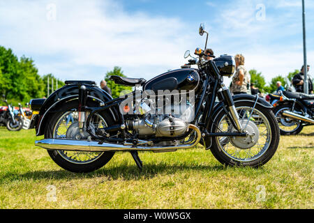 PAAREN IM GLIEN, GERMANY - MAY 19, 2018: Motorcycle BMW R69S. Die Oldtimer Show 2018. Stock Photo